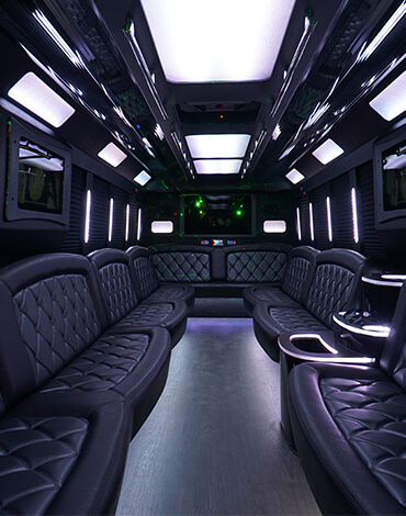 limo bus interior